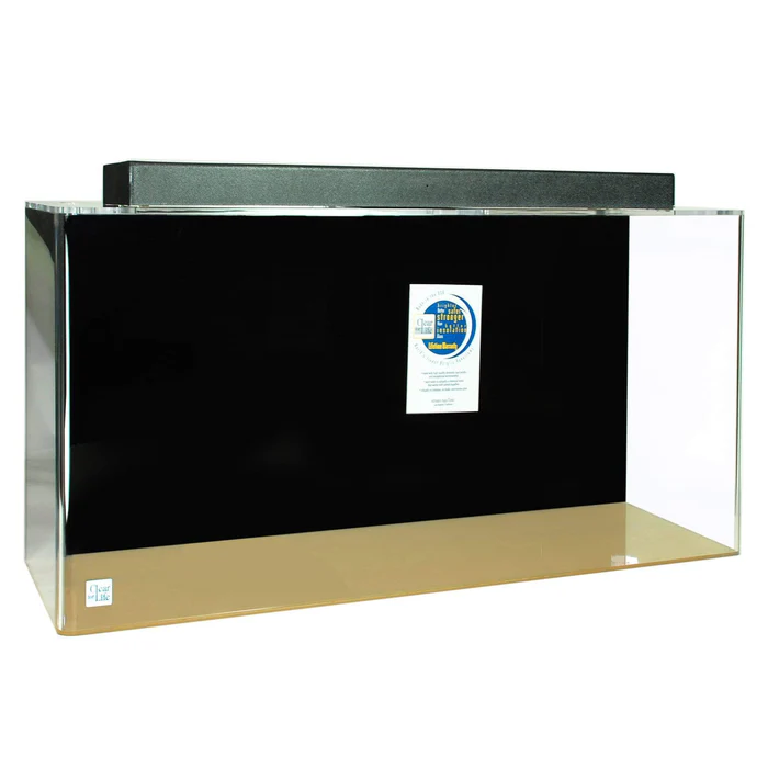 Clear for Life Rectangle 300 Gallon Acrylic Aquarium - Fresh or Saltwater - Black