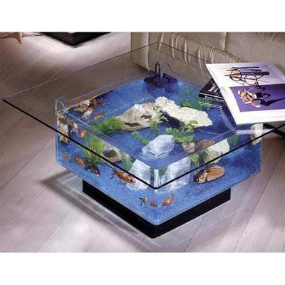 Midwest Tropical Aquarium Coffee Table - 25 Gallon Freshwater Acrylic-2